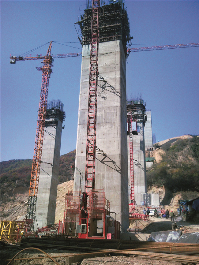 公司承建山西临吉八标项目建设现场